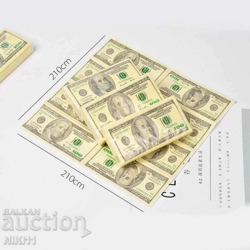 Handkerchiefs 100 dollar bill, dollars with price € 1.79 | 3.50 BGN