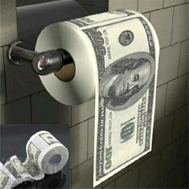 Auction Toilet paper dollars, 100 dollar bill, dollars Auction Toilet paper dollars, 100 dollar bill, dollars