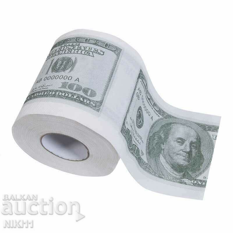 Toilet paper dollars, 100 dollar bill, dollars Toilet paper dollars, 100 dollar bill, dollars
