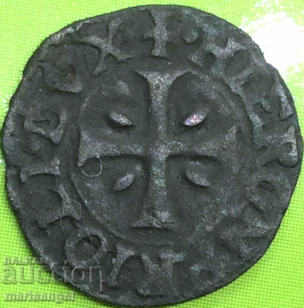 Auction Venice for Cyprus 1 denaro doge Girolamo Priuli - rare Auction Venice for Cyprus 1 denaro doge Girolamo Priuli - rare