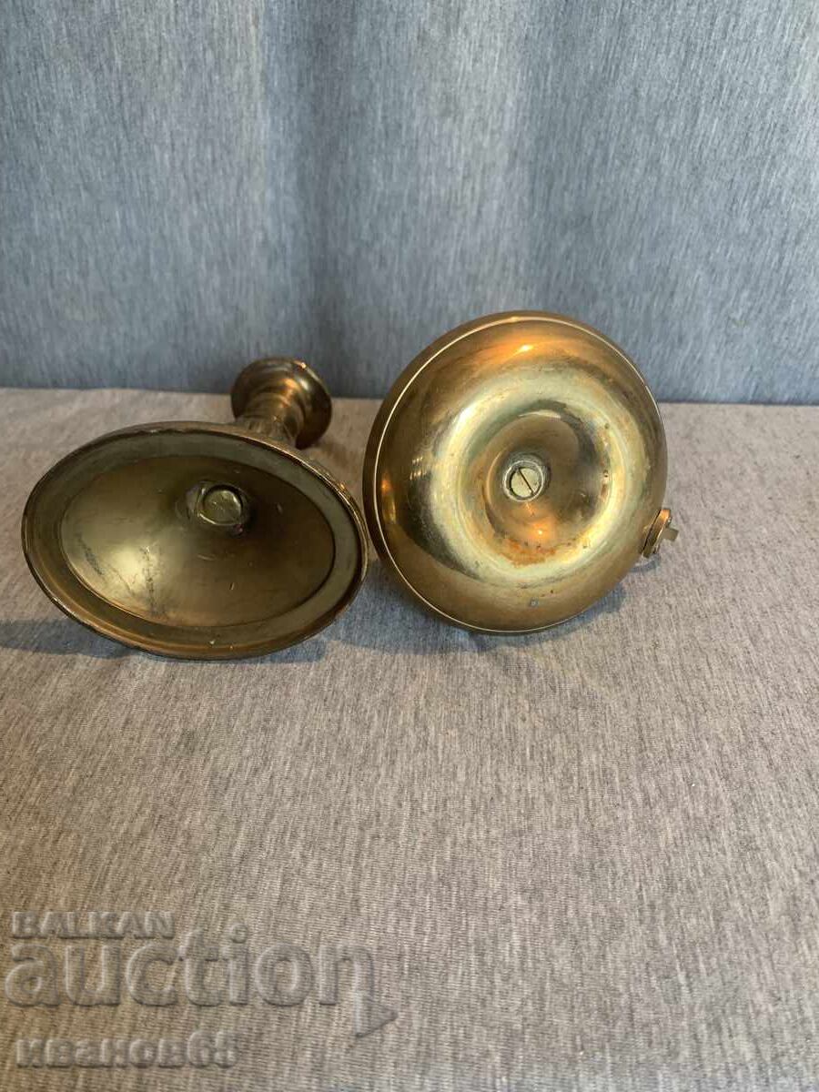 Două sfeșnice frumoase din alamă - 5