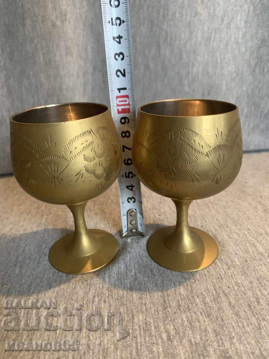 Brass engraved cups with price € 28.12 | 55.00 BGN