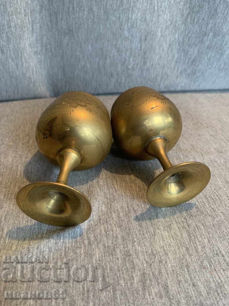 Delivery of Brass engraved cups