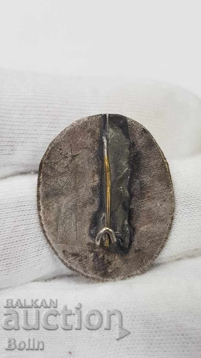 Foarte rară insignă de ciclism regală, Plovdiv - 1923 - 5