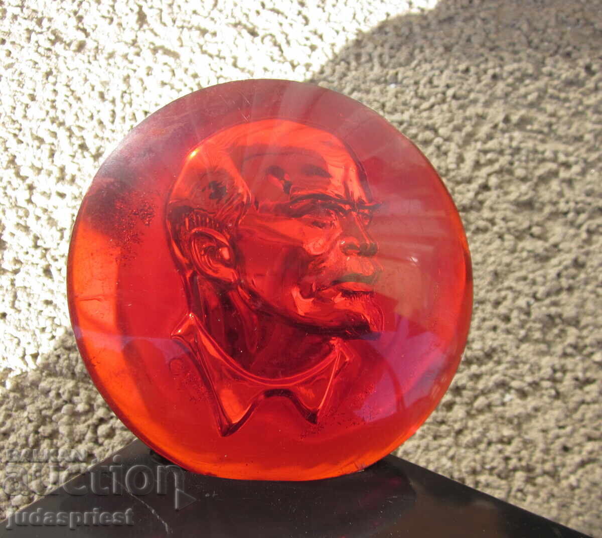 Livrarea Basorelief de birou rusesc sovietic din bachelită cu bustul lui Lenin