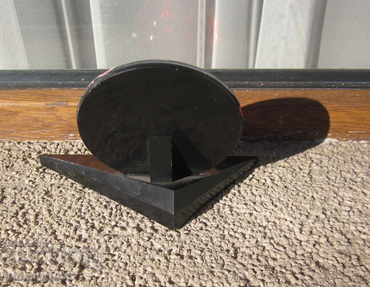 Basorelief de birou rusesc sovietic din bachelită cu bustul lui Lenin - 5