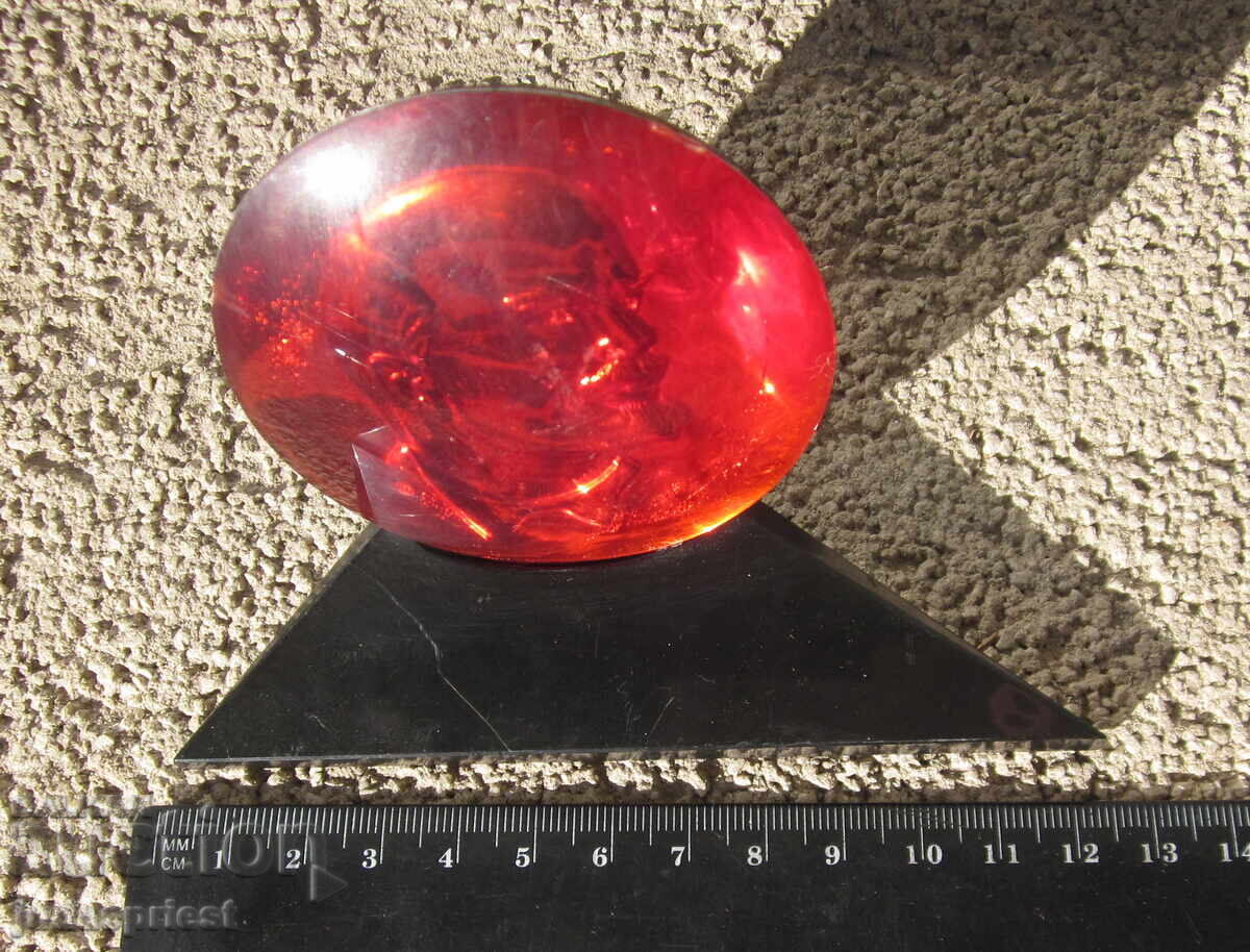 Ρωσικό Σοβιετικό επιτραπέζιο μπακελιτικό ανάγλυφο με προτομή του Λένιν - 6