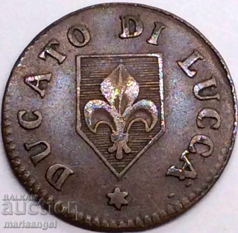 2 quatrains 1826 Duchy of Lucca Italy Carlo L. Di Borbon - 7