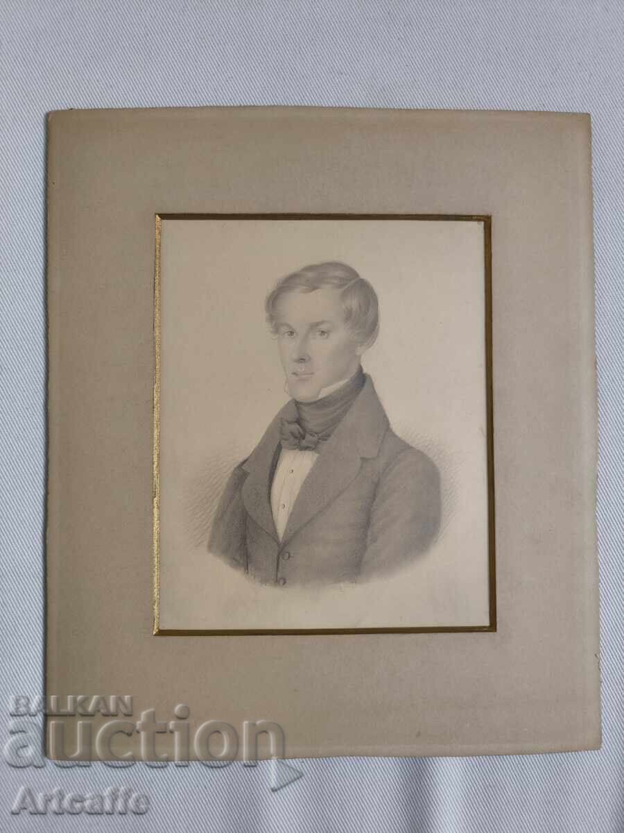 Καλλιτέχνης σε πορτρέτα Μπιντερμάιερ περίπου το 1838 με τιμή € 80.00 | 156.47 BGN