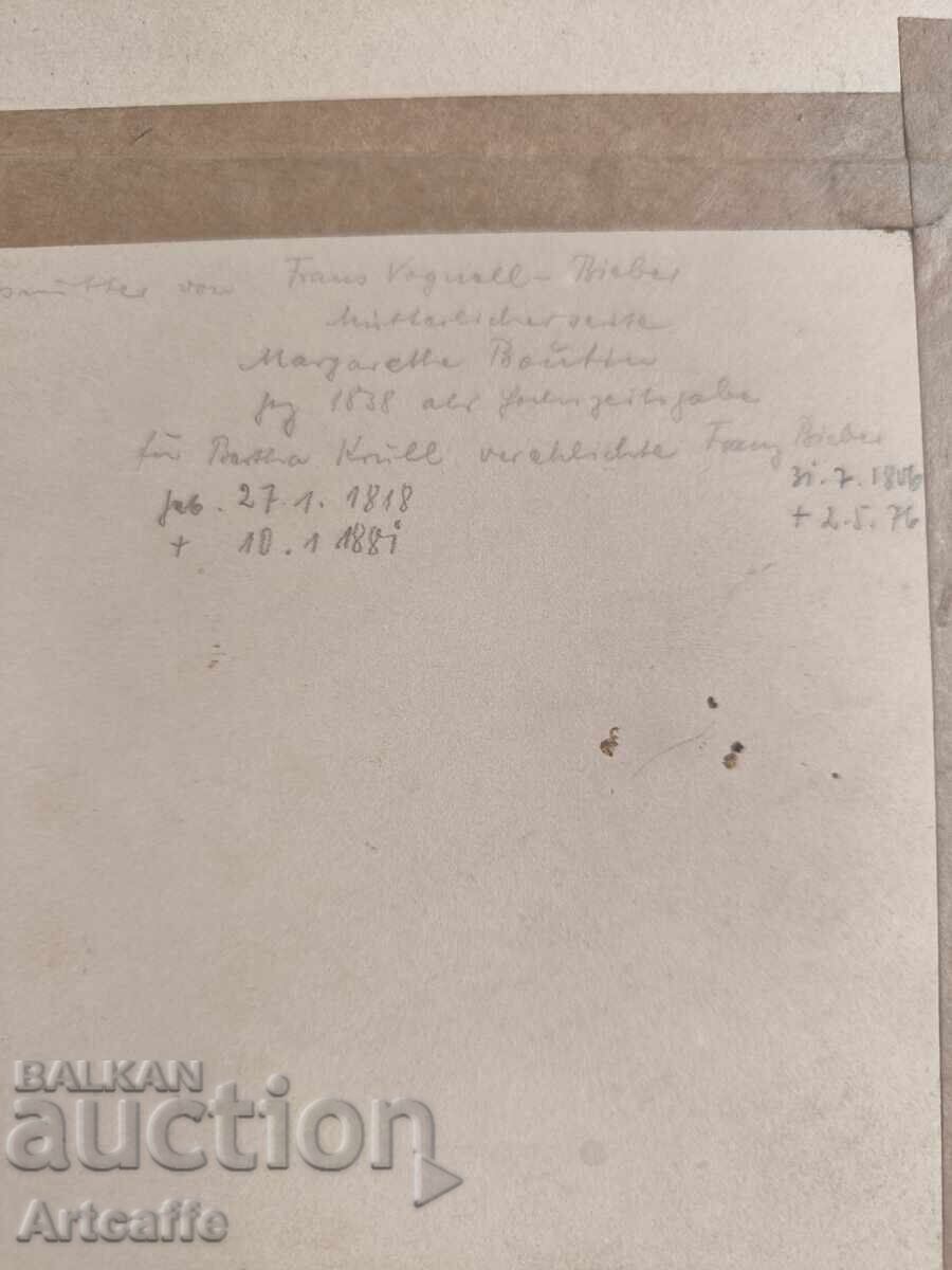 Художник на бидермайерски портрети около 1838 г-Жена - 6