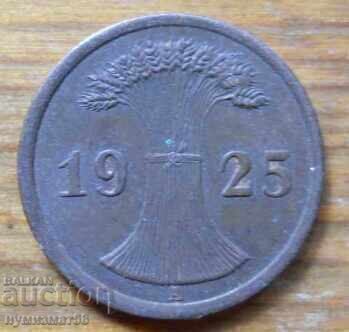 2 pfennig 1925 - Germany ( A ) reichspfennig with price € 0.77 | 1.51 BGN