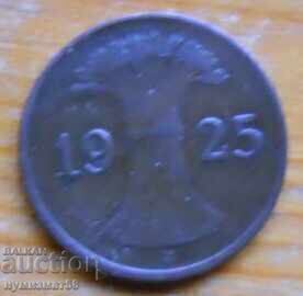 1 pfennig 1925 - Germania ( J ) reichspfennig cu preț € 0.77 | 1.51 BGN