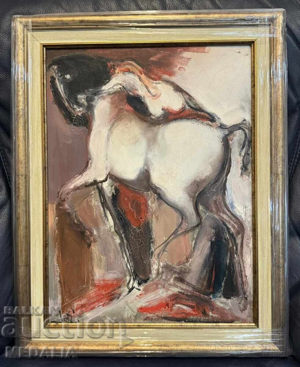 Петър Пиронков - “Белият кон” - маслени бои - подписана Петър Пиронков - “Белият кон” - маслени бои - подписана