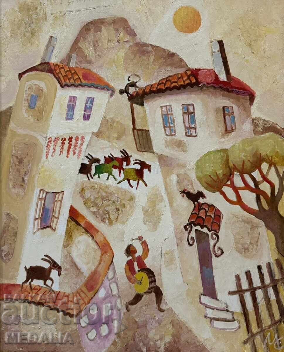 Милчо Спасов – “Спомен” - маслени бои - подписана с цена € 920.33 | 1800.01 лв.