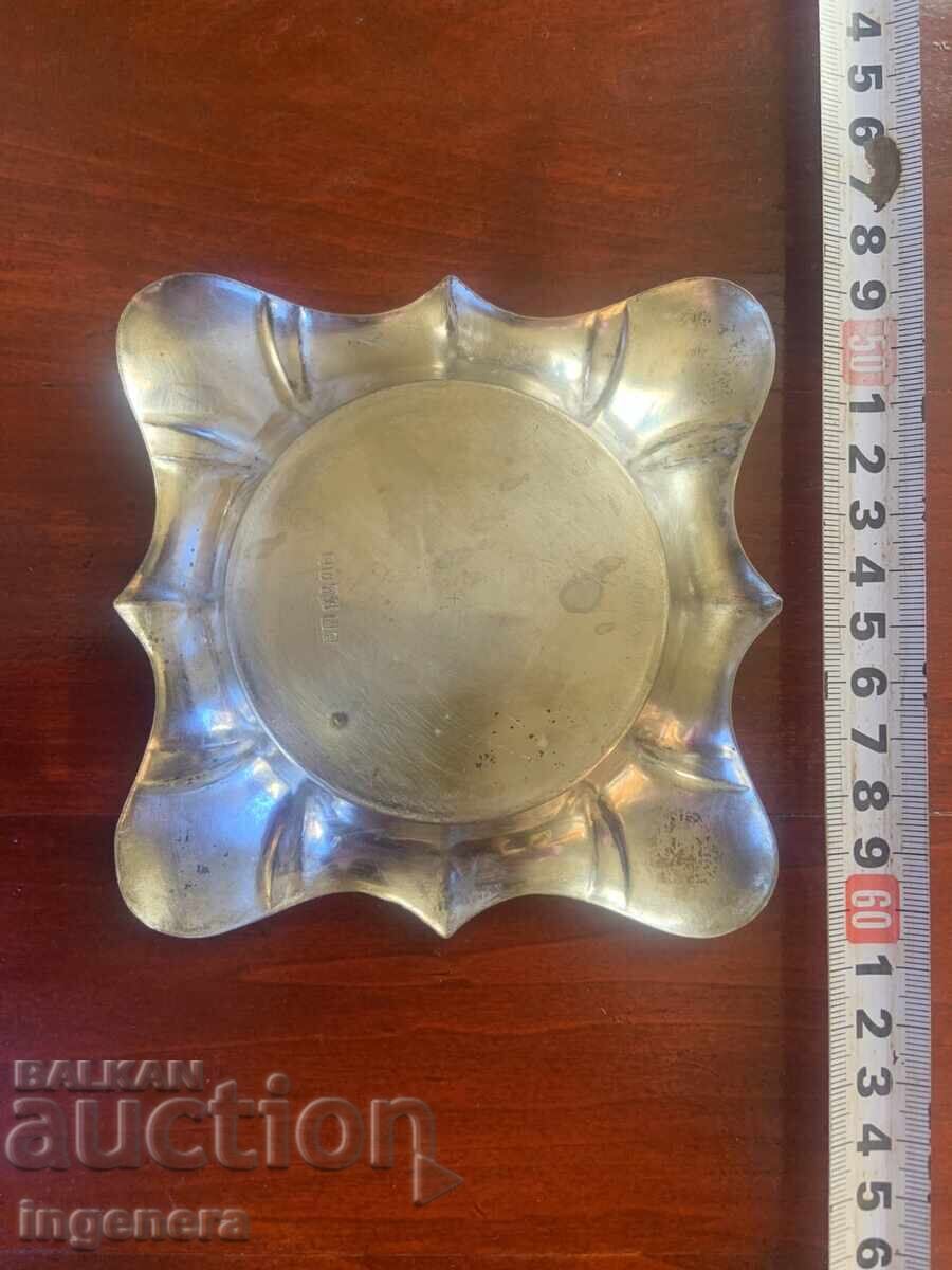 Ashtray Metal Marked Silver Plated Antique with price € 8.69 | 17.00 BGN Ashtray Metal Marked Silver Plated Antique with price € 8.69 | 17.00 BGN