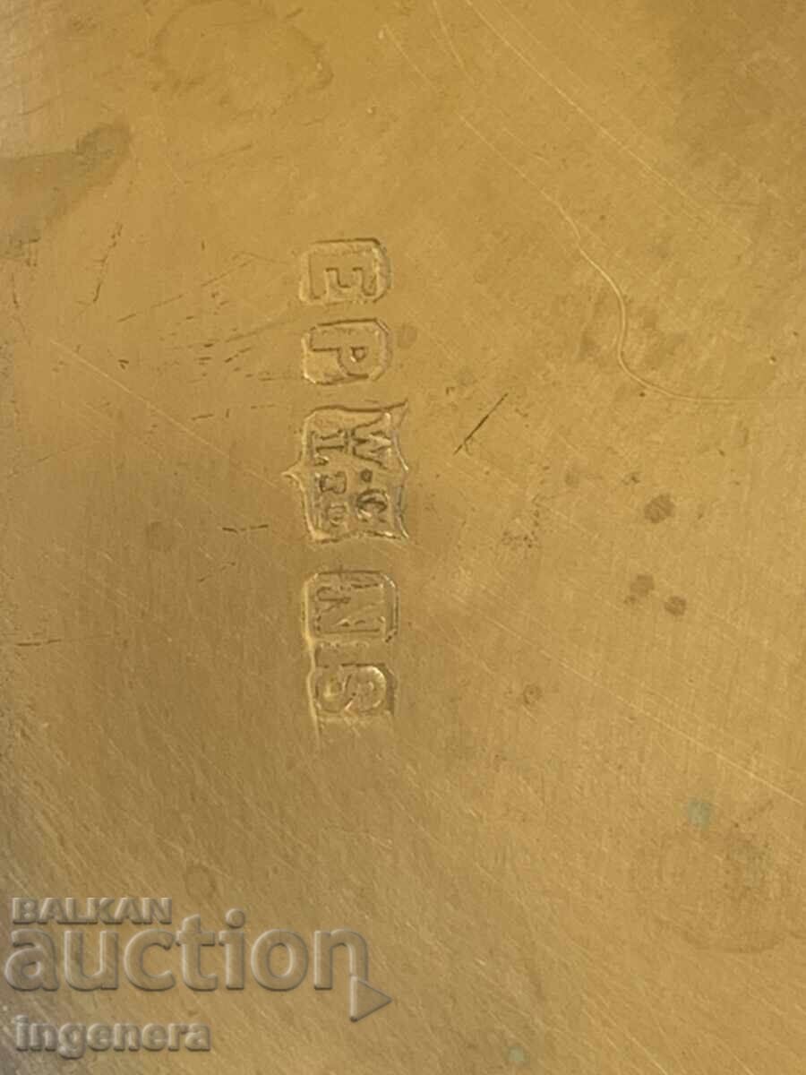 Delivery of Ashtray Metal Marked Silver Plated Antique Delivery of Ashtray Metal Marked Silver Plated Antique