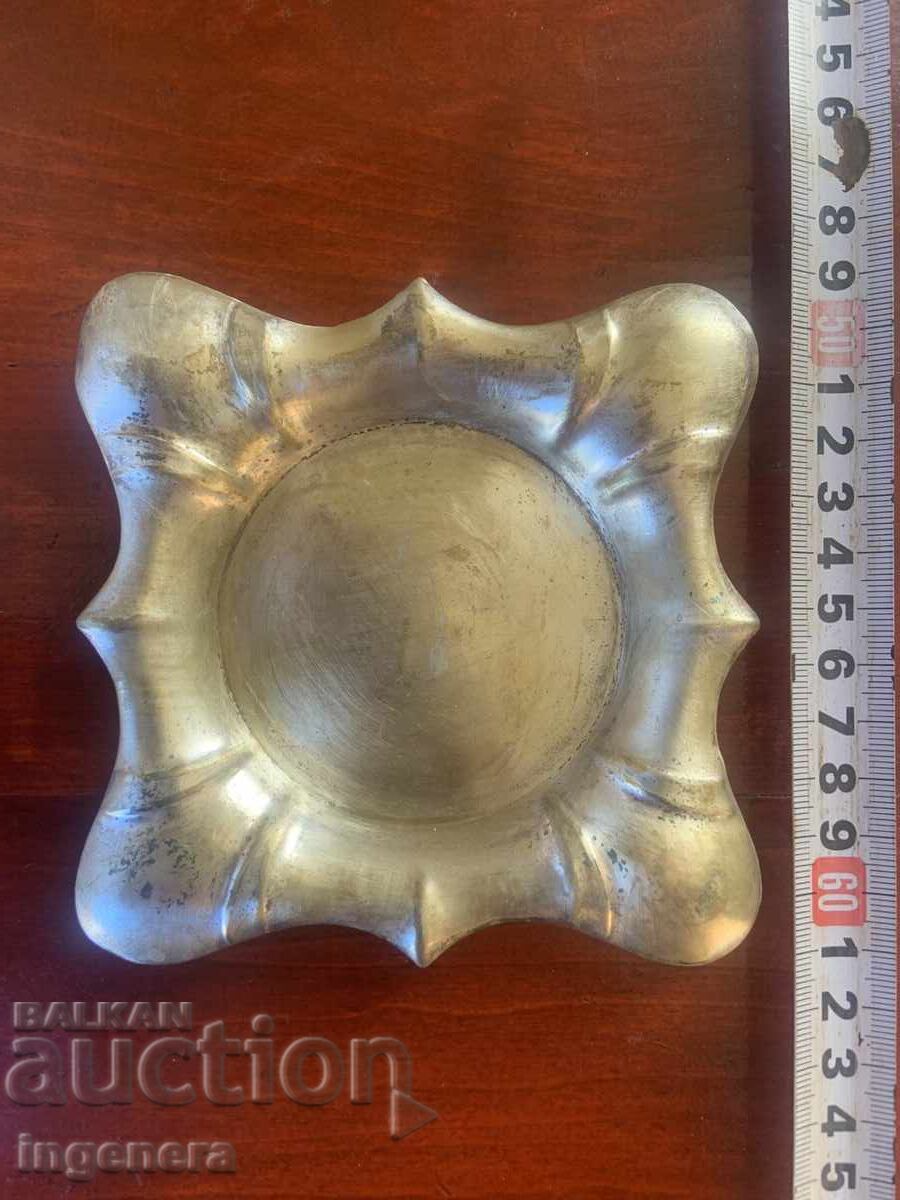 Ashtray Metal Marked Silver Plated Antique Ashtray Metal Marked Silver Plated Antique