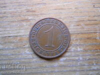 1 pfennig 1925 - Γερμανία ( A ) reichspfennig