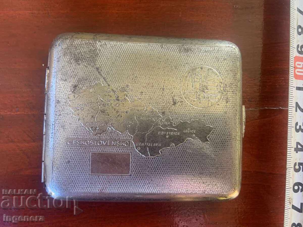 Tobacco Case from VSB 1940 Czechoslovakia WWII Metal Card Stamp