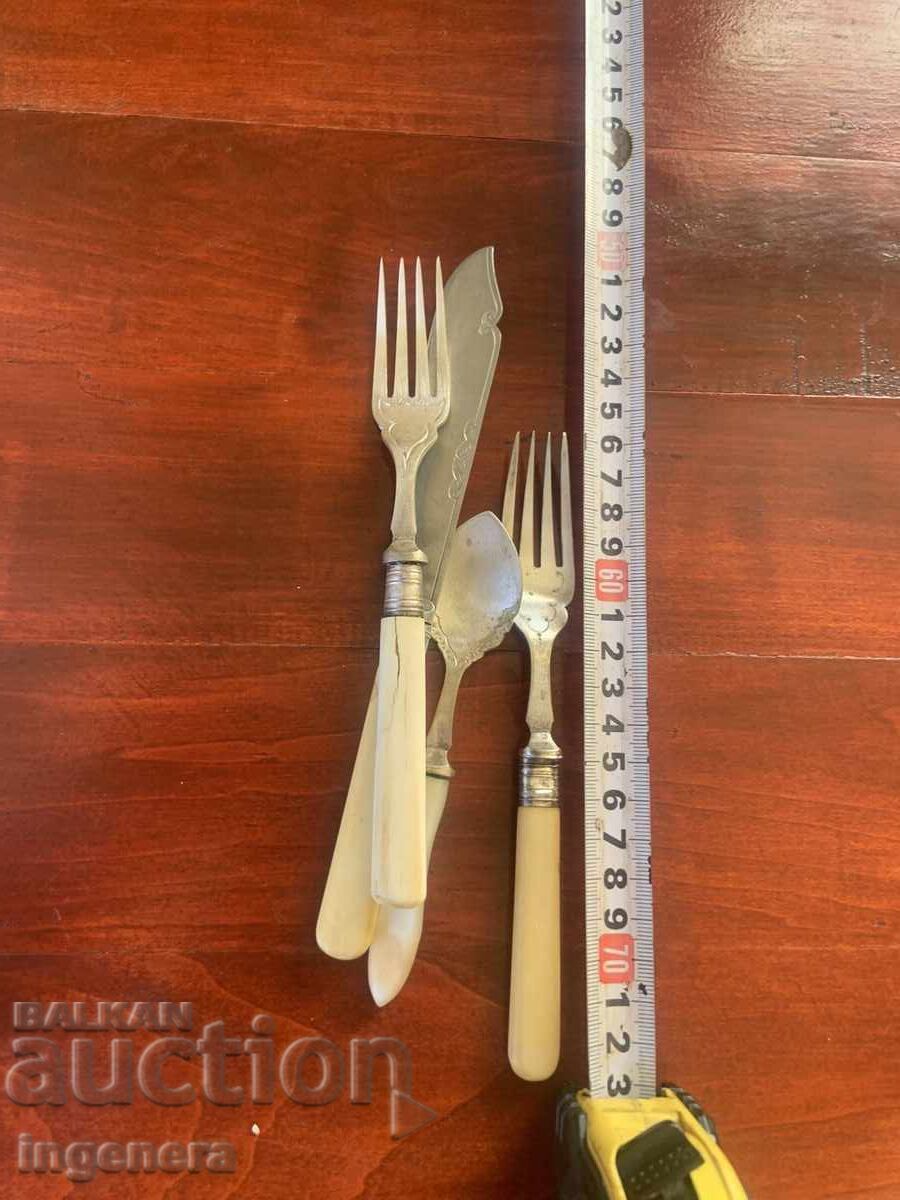 Fork Knife Spoon Cutlery Antique - 6