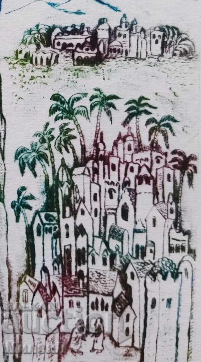 Gravură religioasă Diavolul ispitește pe Domnul - 5