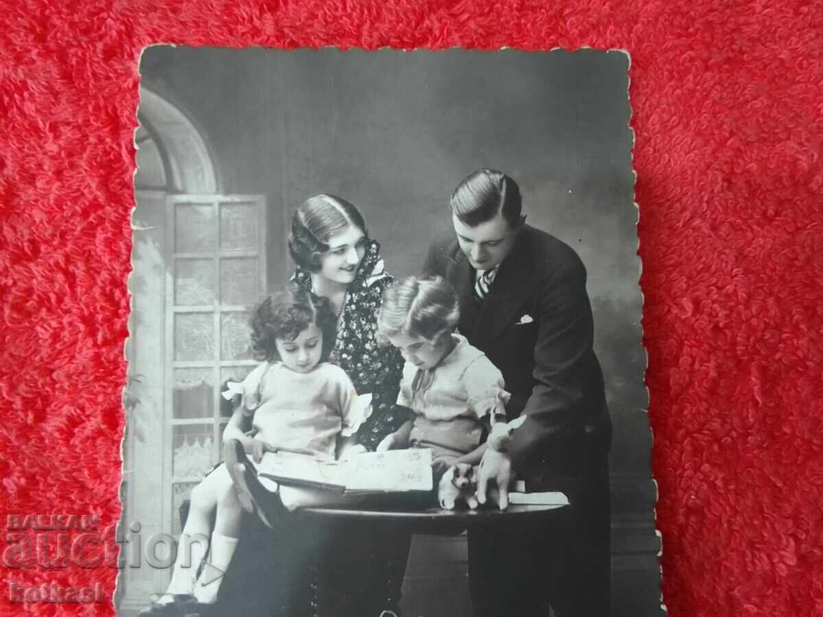 Доставка на Стара картичка  Семейство с деца София 1934