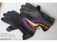 Мъжки скиорски нови ръкавици - естествена кожа