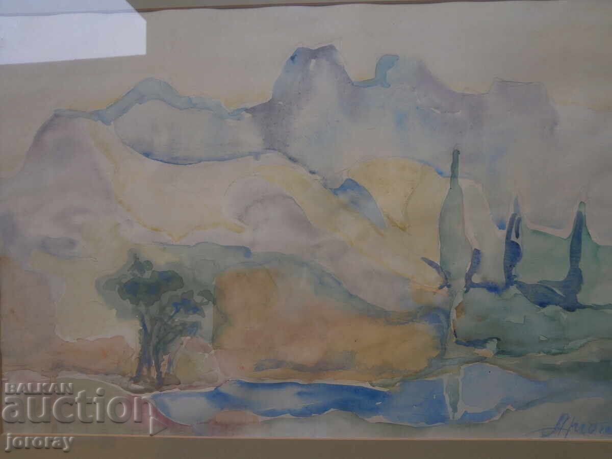 Acuarelă A. Manasiev cu preț € 306.78 | 600.01 BGN Acuarelă A. Manasiev cu preț € 306.78 | 600.01 BGN