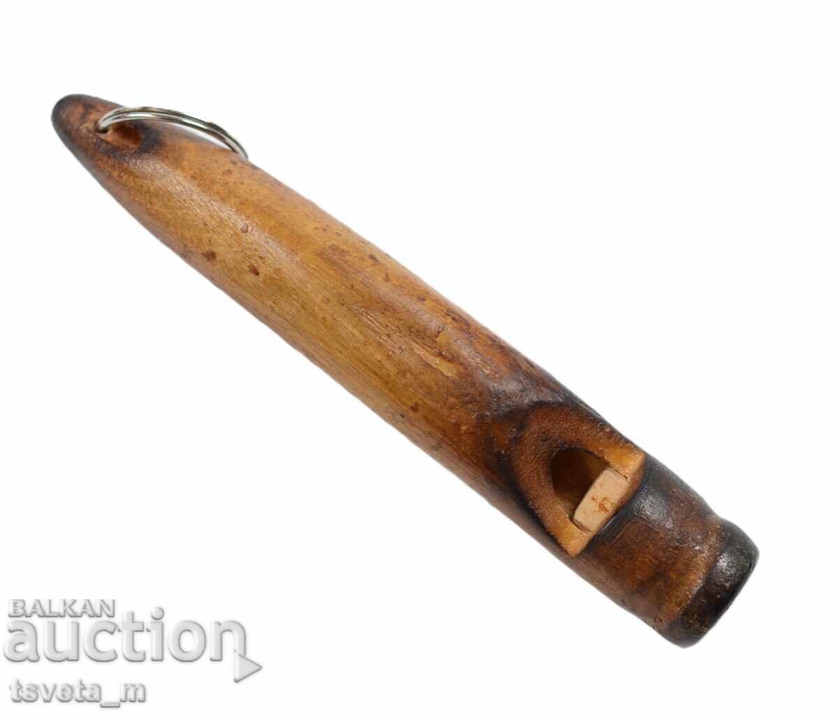 Antique Wooden Railway Whistle