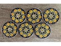 Set vintage de suporturi ceramice pentru vase fierbinți