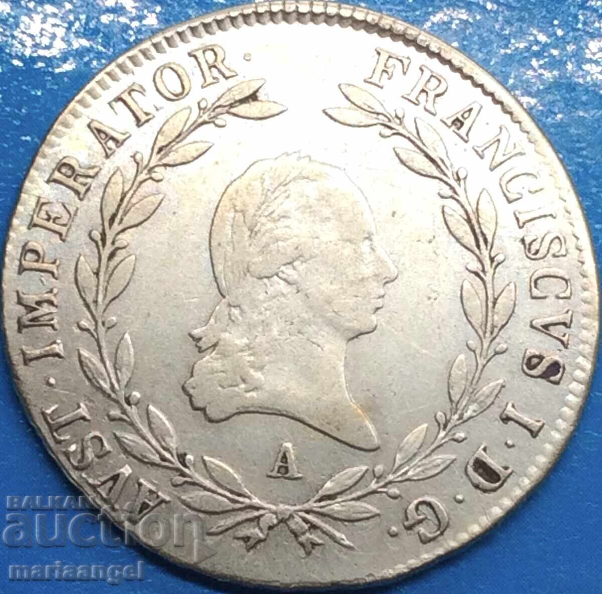 20 kreuzers 1809 Austria A - Viena imp. Francisc I - rar - 7 20 kreuzers 1809 Austria A - Viena imp. Francisc I - rar - 7