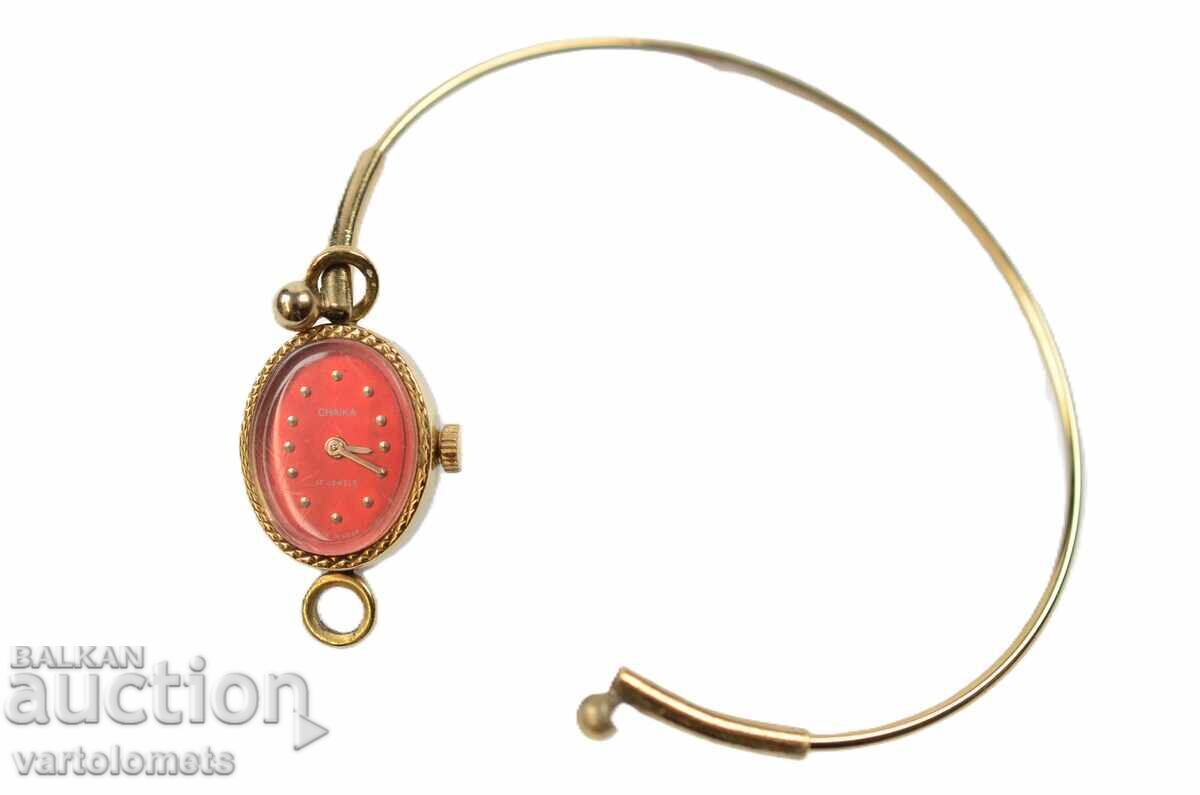 Livrarea Ceas de damă brățară - CHAĬKA - funcționează
