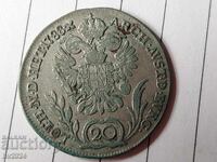 Habsburg 20 Kreuzer 1788 B Iosif II. 1788