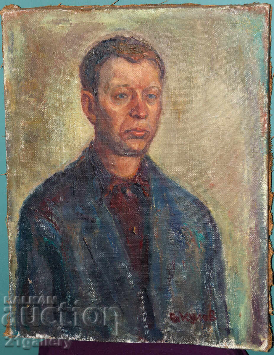 Valentin Kulev (1949-) Tablou ulei portret cu preț € 117.60 | 230.01 BGN Valentin Kulev (1949-) Tablou ulei portret cu preț € 117.60 | 230.01 BGN