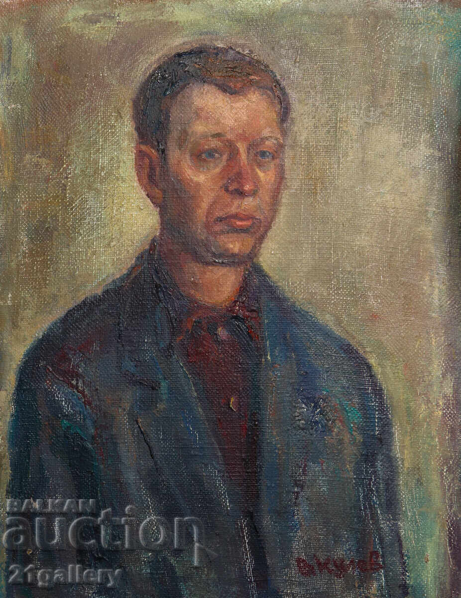 Valentin Kulev (1949-) Tablou ulei portret Valentin Kulev (1949-) Tablou ulei portret