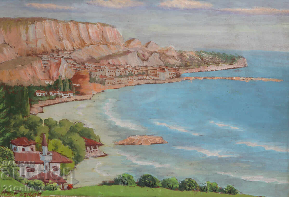 Аукцион Асен Петков (1922 - 1976 ) Пейзаж от Балчик