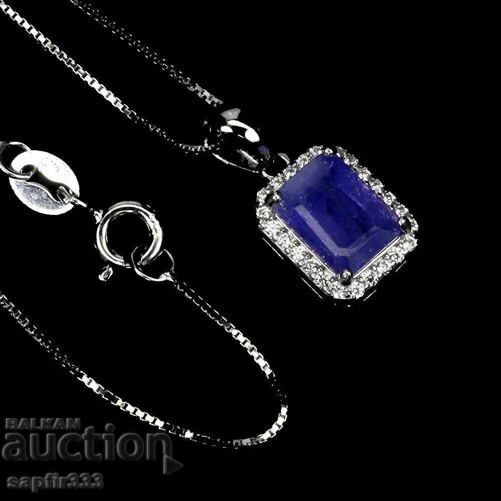 UNIQUE UNISEX NECKLACE WITH NATURAL TANZANITE with price € 147.25 | 288.00 BGN UNIQUE UNISEX NECKLACE WITH NATURAL TANZANITE with price € 147.25 | 288.00 BGN