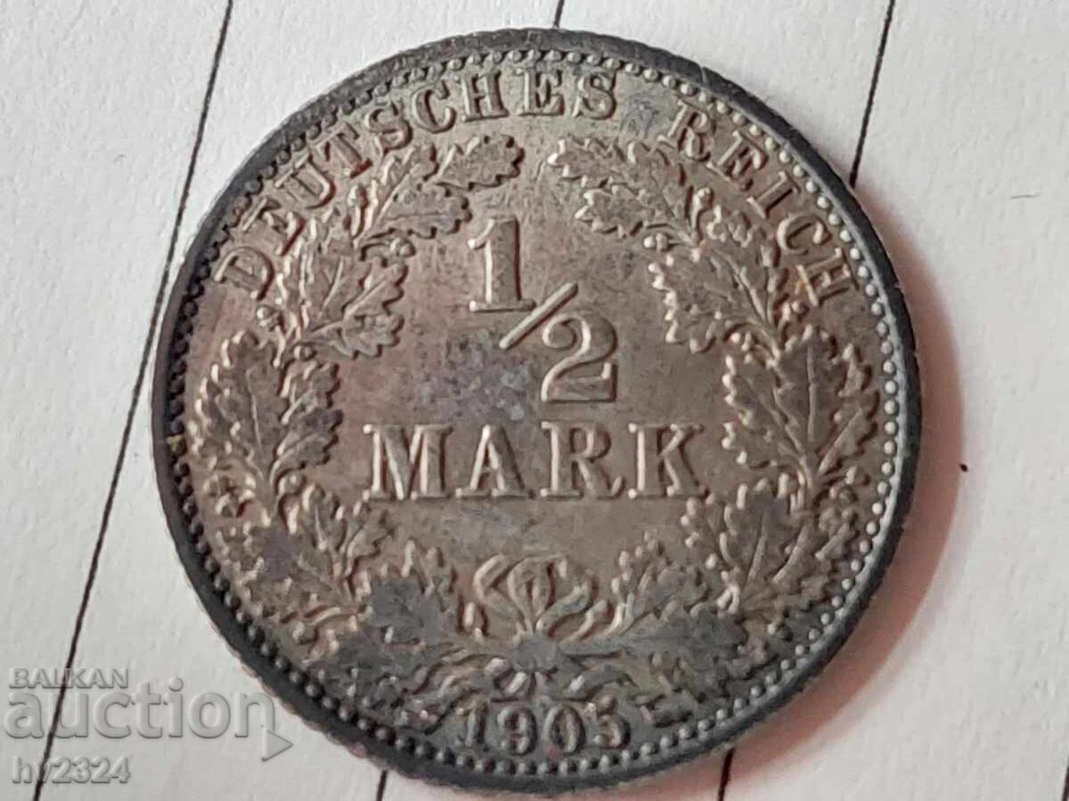 1/2 γραμματόσημο 1905, Γερμανία