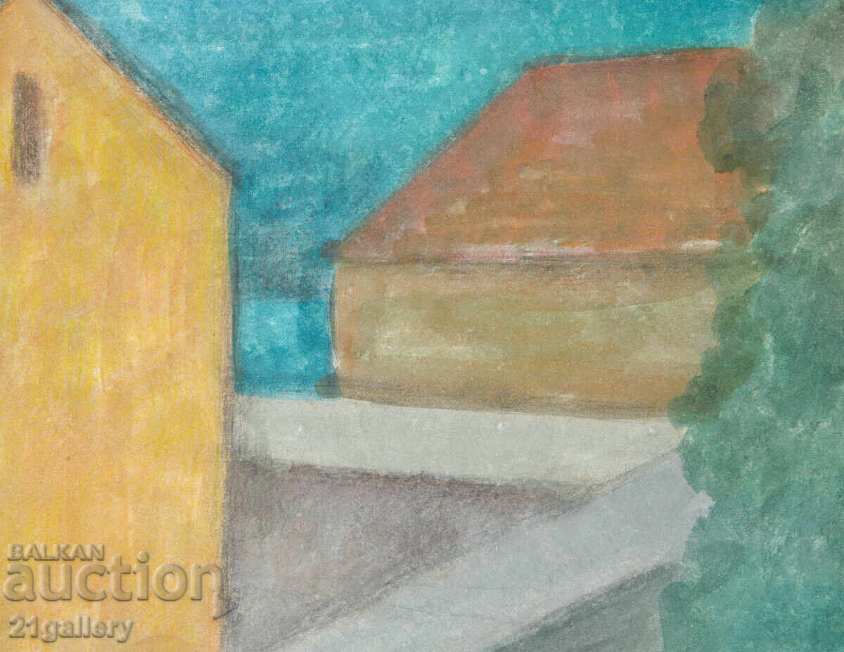 Lubomir Savinov (1941-) Urban landscape - watercolor - 5 Lubomir Savinov (1941-) Urban landscape - watercolor - 5