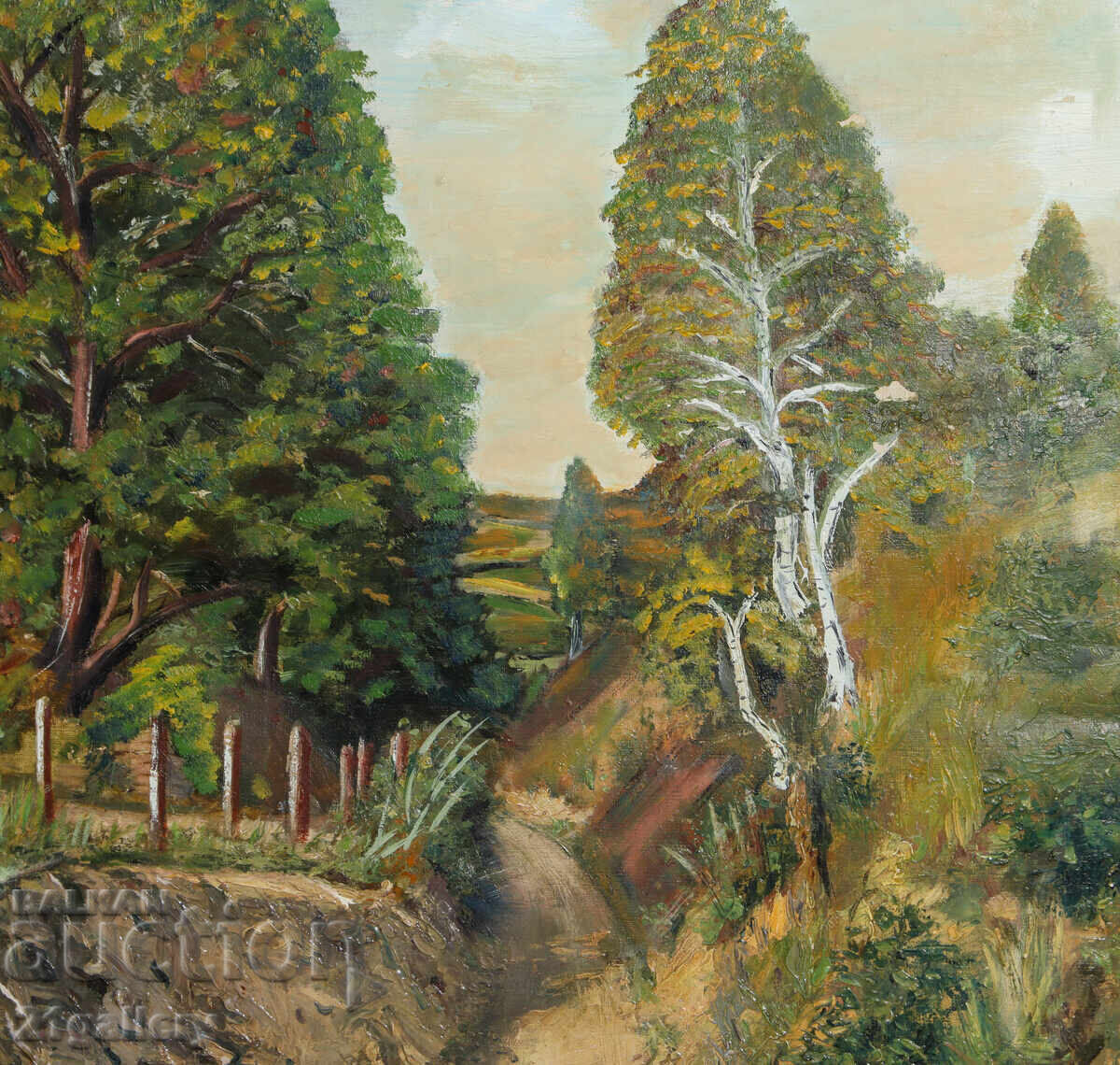 Delivery of Warrior Zakharenov (1916 - 1968) Forest Landscape oil paints Delivery of Warrior Zakharenov (1916 - 1968) Forest Landscape oil paints