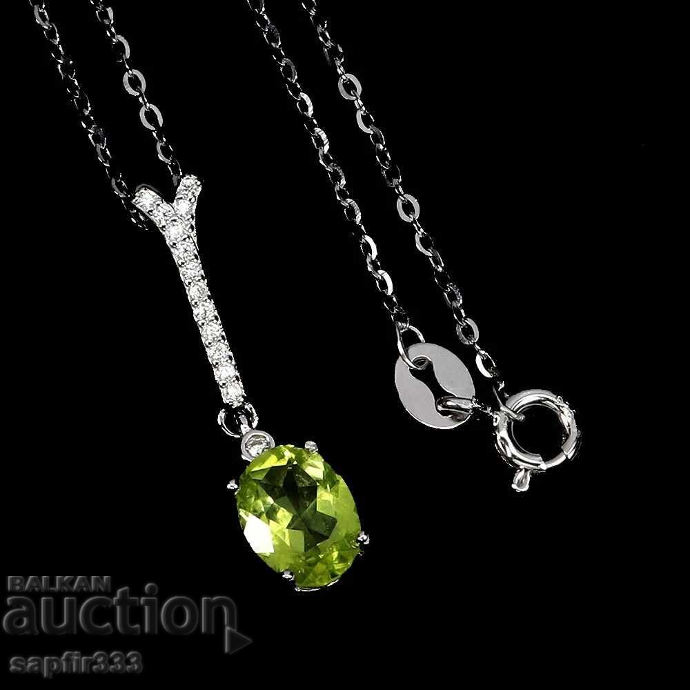 UNIQUE NECKLACE WITH NATURAL PERIDOT with price € 85.90 | 168.01 BGN UNIQUE NECKLACE WITH NATURAL PERIDOT with price € 85.90 | 168.01 BGN