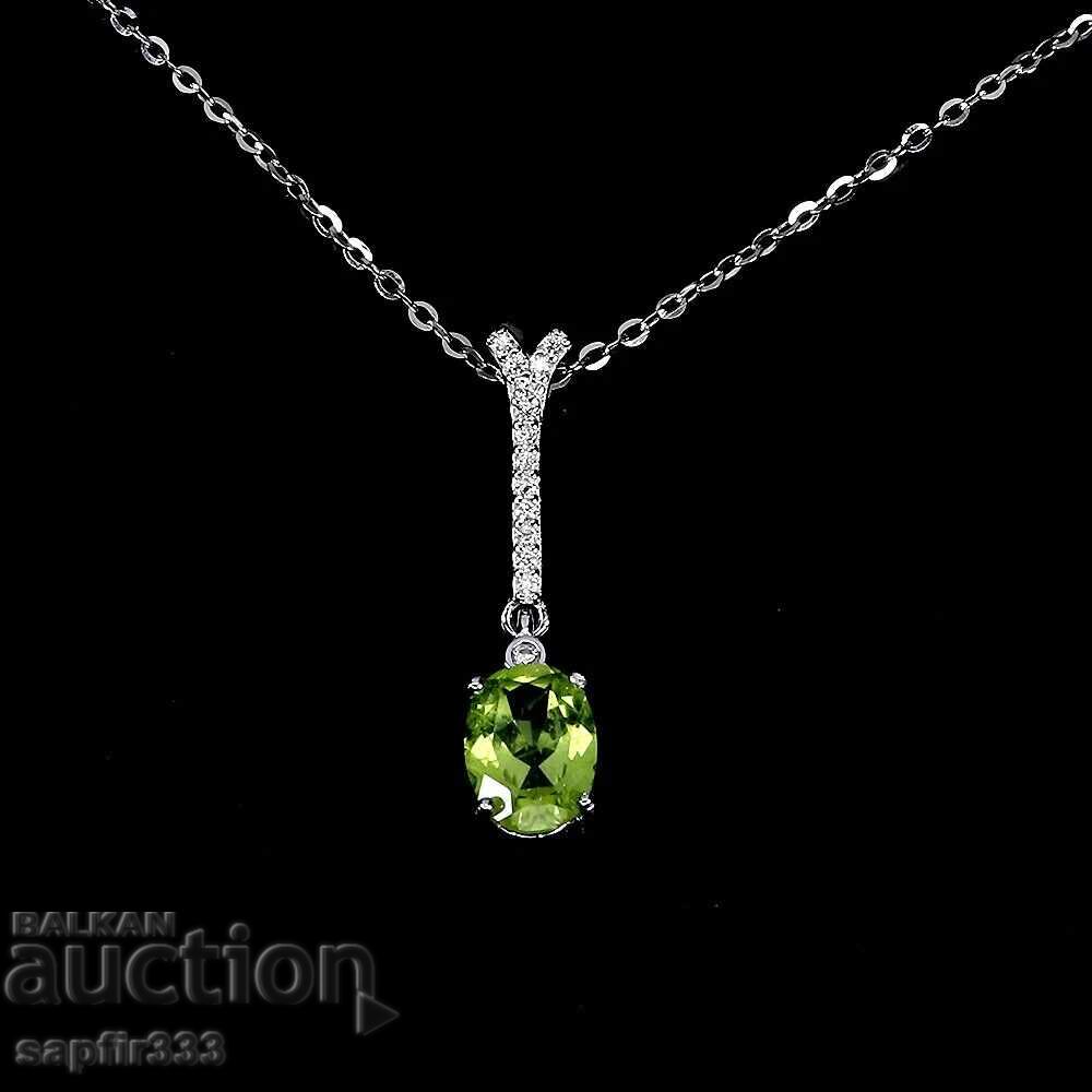 UNIQUE NECKLACE WITH NATURAL PERIDOT UNIQUE NECKLACE WITH NATURAL PERIDOT