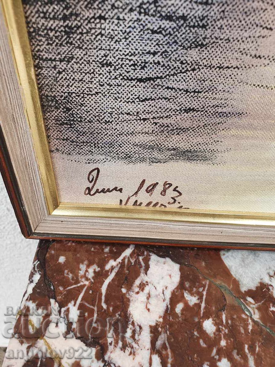 Авторска картина с маслени бои върху фазер!!! - 6