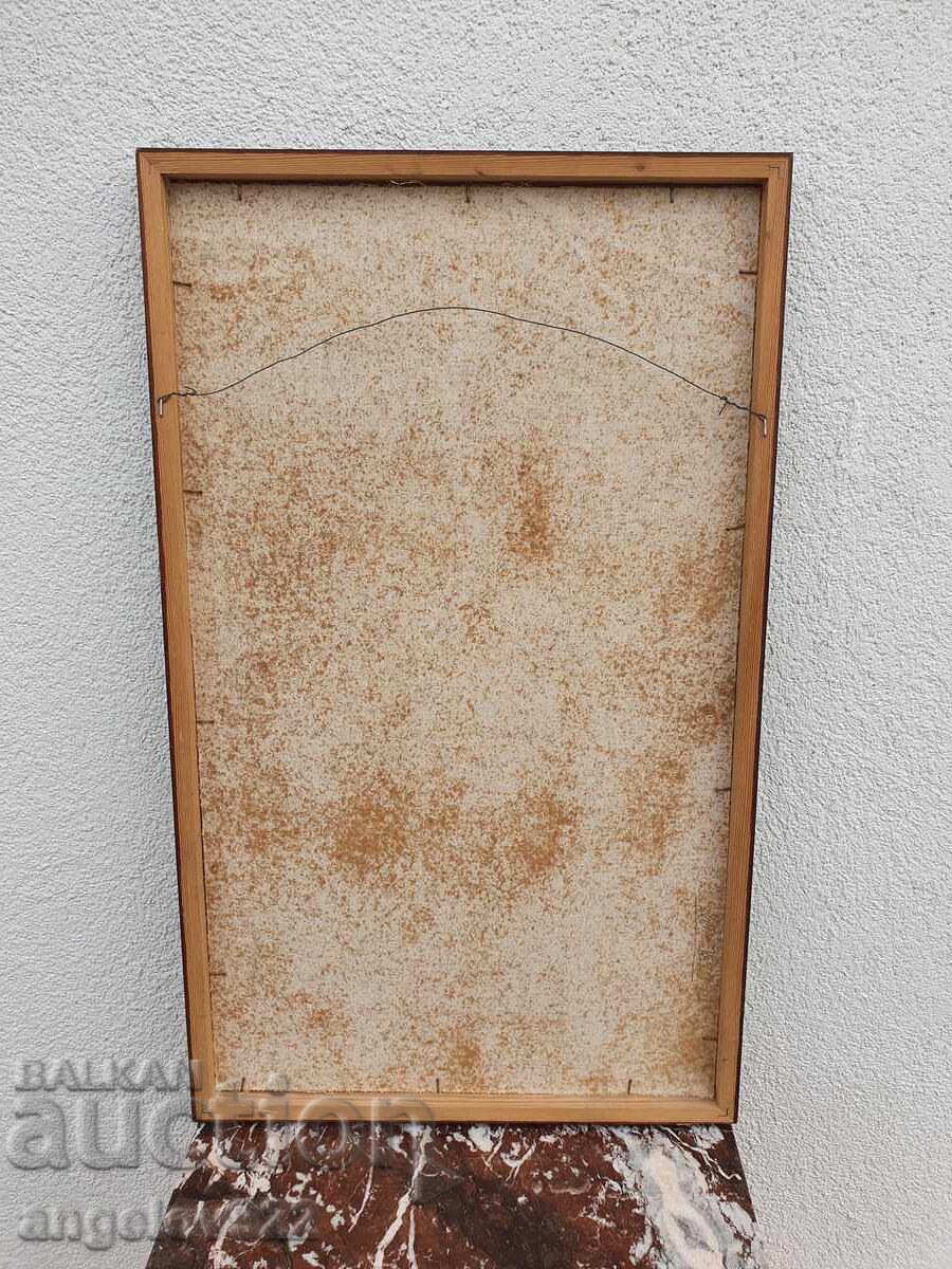 Авторска картина с маслени бои върху фазер!!! - 7