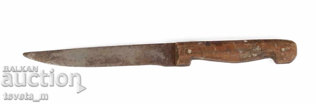 Livrarea CUȚIT ANTIC cu mâner din piele