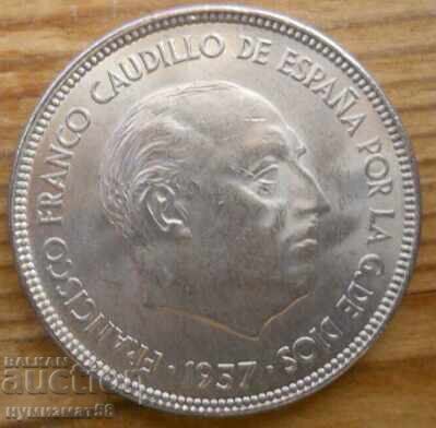 25 pesetas 1957 - Spania cu preț € 0.51 | 1.00 BGN