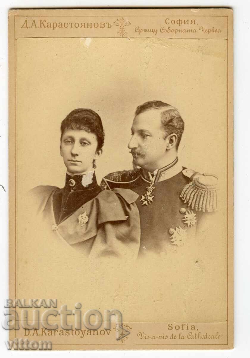 Fotografie Țar Ferdinand Maria Luiza 1890-te Karastoianov