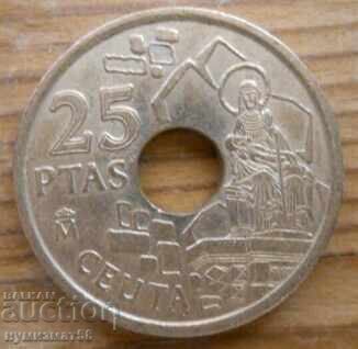 25 pesetas 1998 - Spain (Ceuta) 25 pesetas 1998 - Spain (Ceuta)