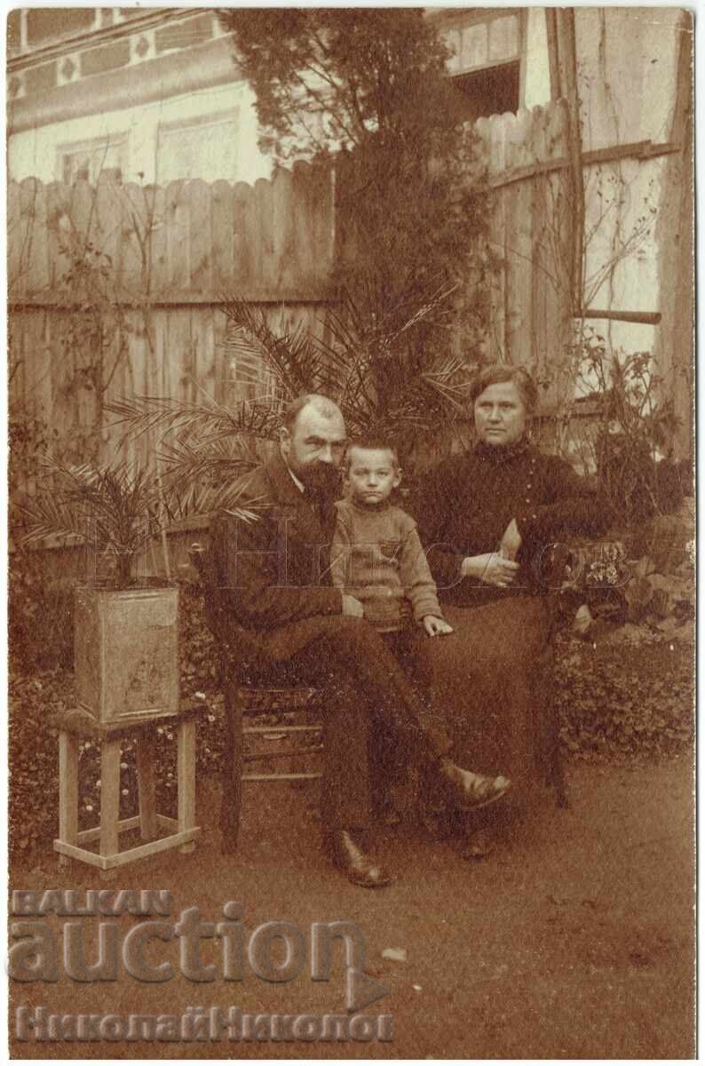 1917 FOTOGRAFIE VECHE GABROVO E. ANDREICHIN CĂTRE RUSE CENZURA E718