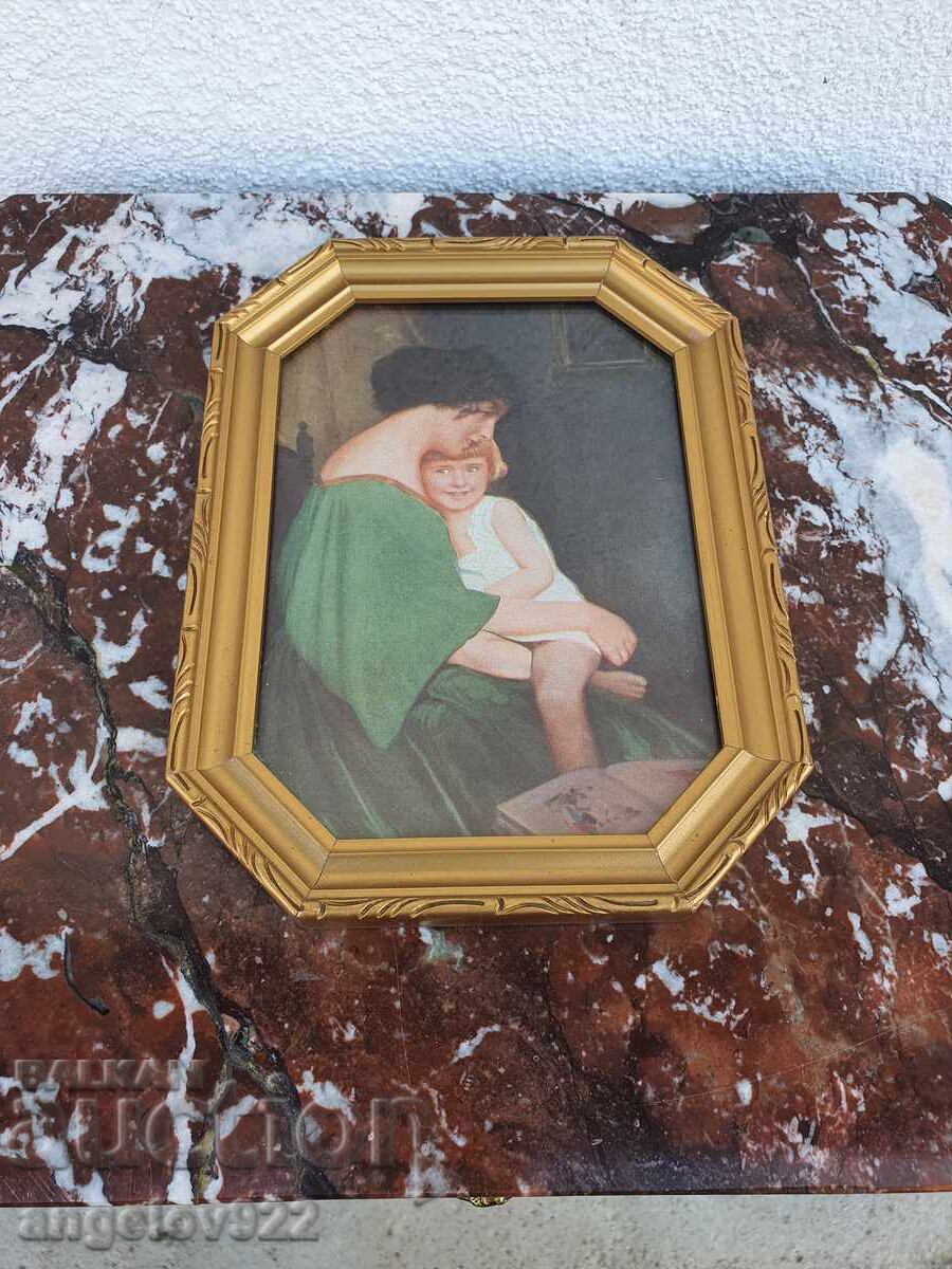 Репродукция в красива дървена рамка със стъкло!!!